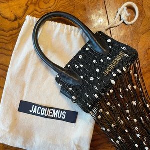 Jacquemus Espelho Micro fringed bag